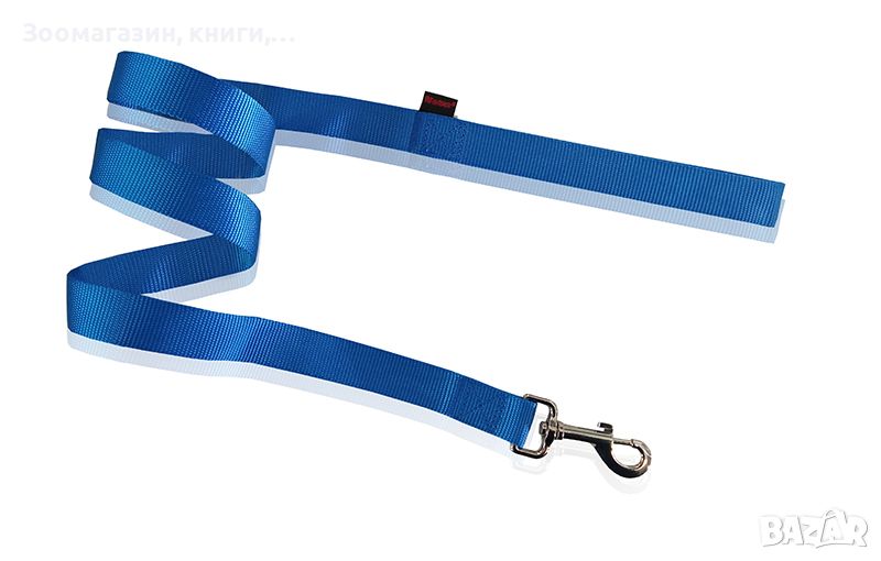 Нагръдник за куче син L 2.5 x 120 см Pet Interest Single Layer Leash Plain Blue 3312-L., снимка 1