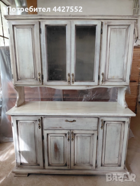 Кухненски шкаф и трапезна маса комплект, снимка 1