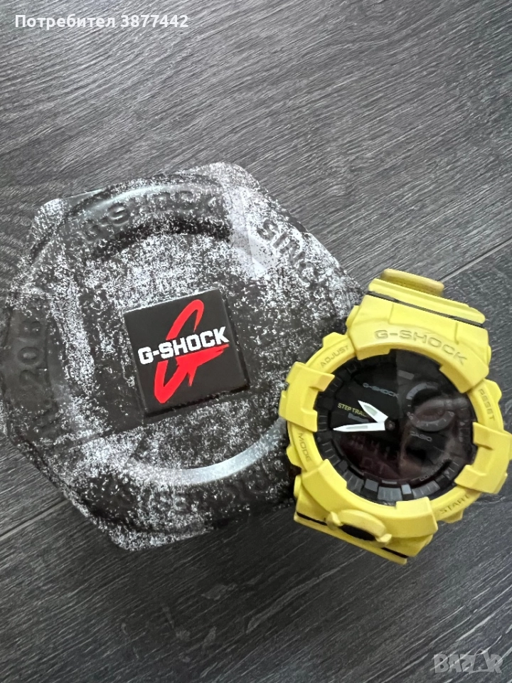 Часовник CASIO G-SHOCK GBA 800 жълт-170 лв, снимка 1