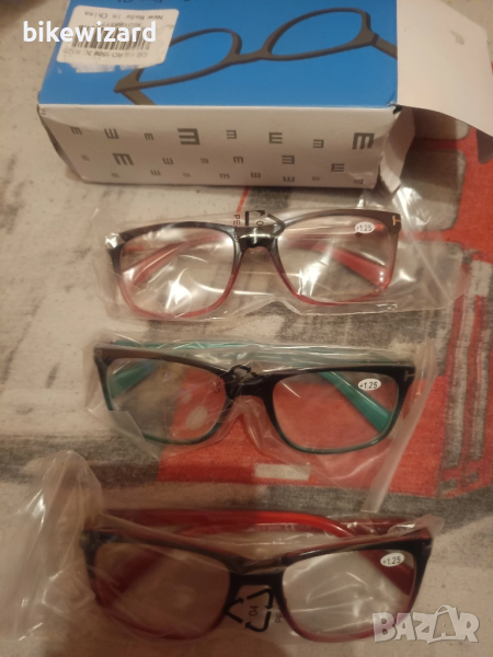 3 броя диоптрични очила за четене + 1.25 НОВИ , снимка 1