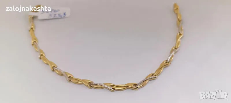 Нова Златна гривна-3,27гр/14кр, снимка 1