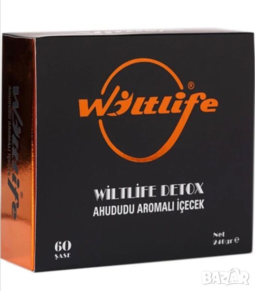 Wiltlife Detox чай за отслабване - 60 сашета, снимка 1
