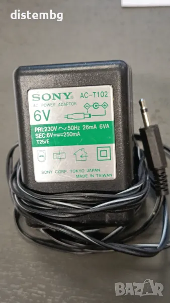 Адаптер Sony AC-T102 Изход: 6V-250mA, снимка 1