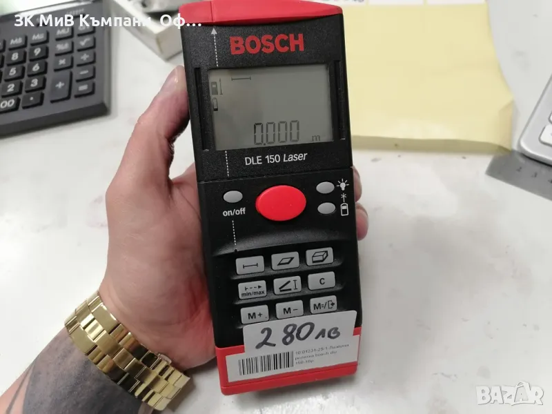 Лазерна ролетка Bosch DLE 150 Laser, снимка 1