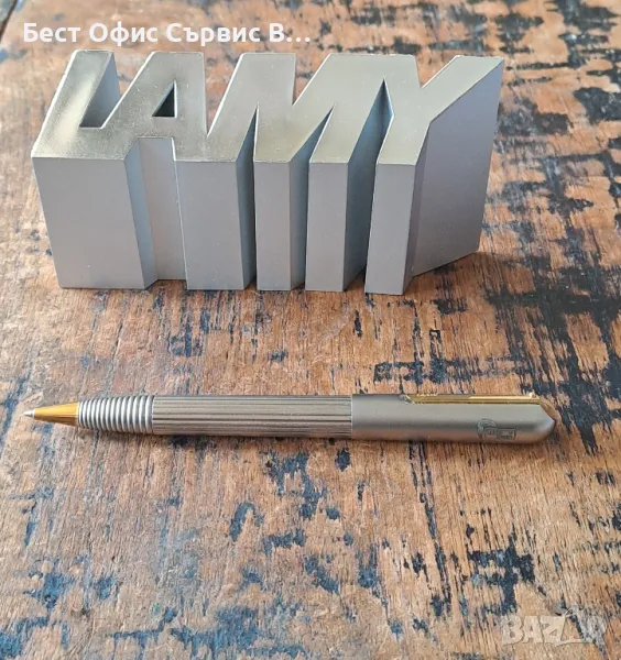 химикалка Lamy Persona twist титаниева с позлатени части, модел 220 уникат, снимка 1