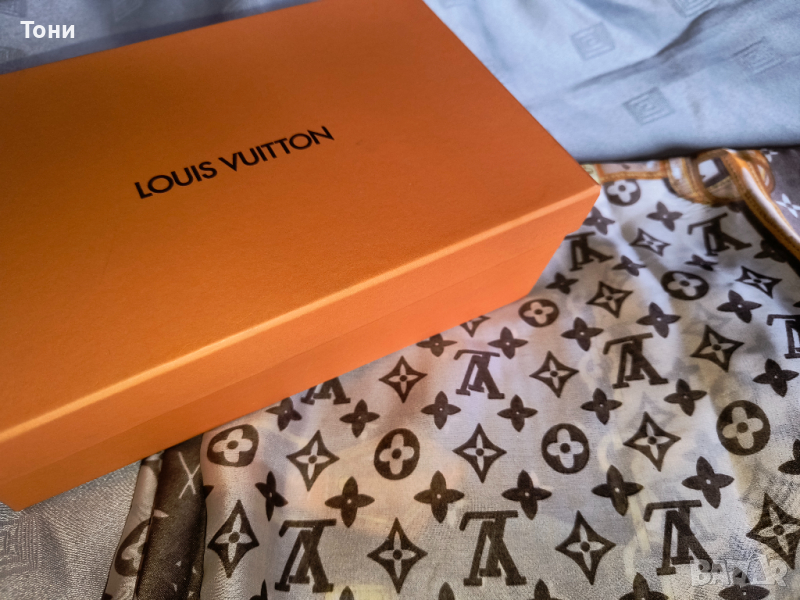 Шал "Louis Vuitton" Lv  silk soie, снимка 1