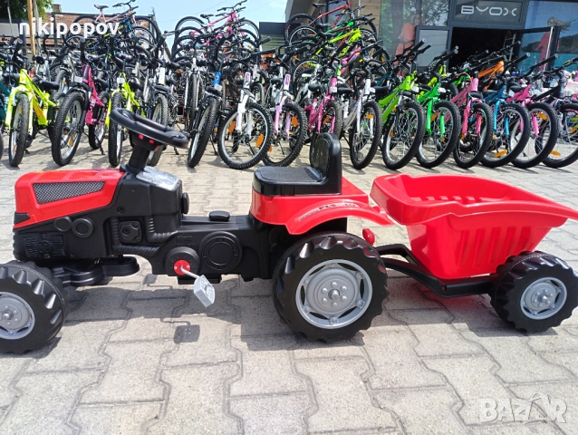 PILSAN Трактор с ремарке PLS-40 червен, снимка 4 - Детски велосипеди, триколки и коли - 53564692