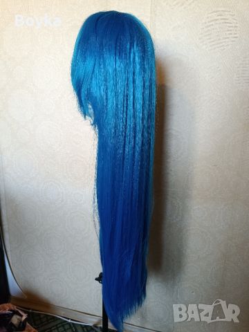 Синя косплей перука , снимка 2 - Други - 45206612
