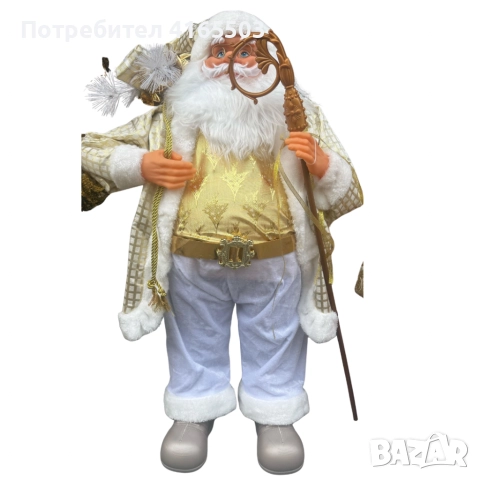 Златният Дядо Коледа – мигновено празнично настроение у дома!, снимка 4 - Декорация за дома - 52681712