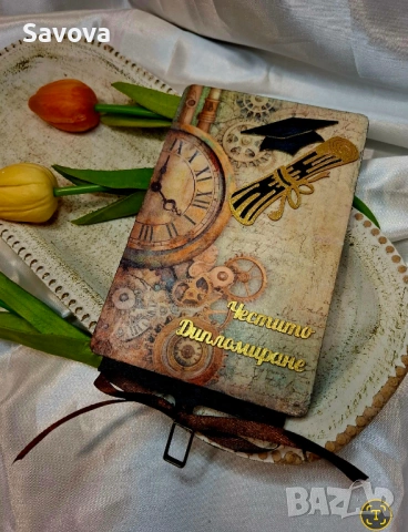 Дървена картичка за пари Честито дипломиране II, снимка 2 - Сувенири от дърво - 53242827