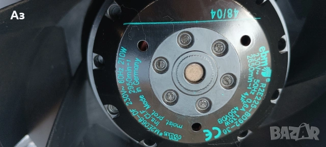 Аксиален вентилатор, снимка 9 - Други машини и части - 54149590