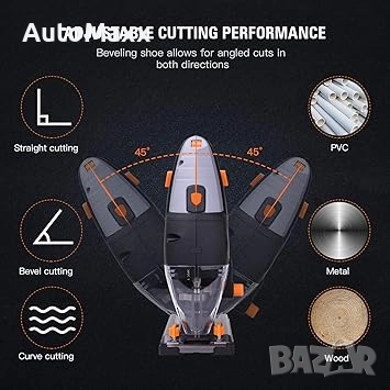 Прободен трион 800W TACKLIFE 43219-49029 , снимка 6 - Бормашини - 52373293