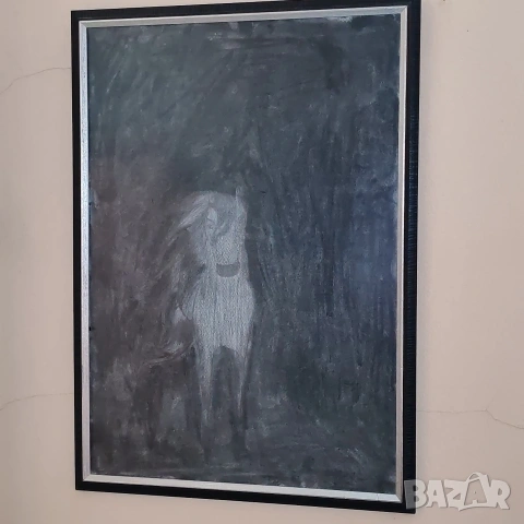Картина рисувана с въглен. , снимка 3 - Картини - 53201313