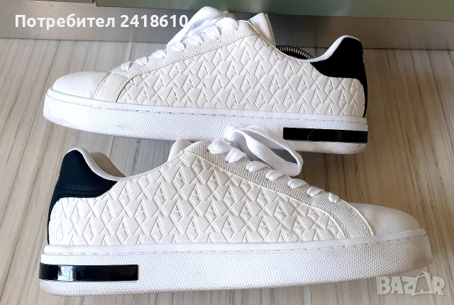 Armani Exchange A/XLeather Mens Size 42/26.9см ОРИГИНАЛ! Мъжки спортно - елегантни обувки естествена, снимка 8 - Кецове - 53746636