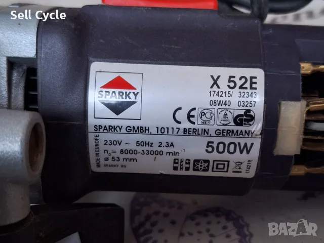 ✅ВИБРОШЛАЙФ SPARKY X52E 500W❗, снимка 3 - Други инструменти - 48725465