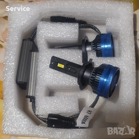 H7 led 6000K, снимка 2 - Аксесоари и консумативи - 54046375