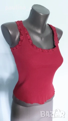 Пет различни броя / Бюстие тип потник с дантела , снимка 8 - Потници - 42297884