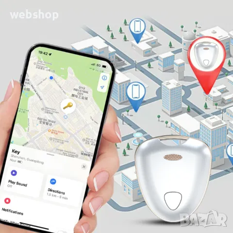 AIRTAG LOCATOR ЛОКАТОР ЗА ЗАГУБЕНИ ВЕЩИ , Мини GPS тракер Локатор, снимка 2 - Друга електроника - 46981795