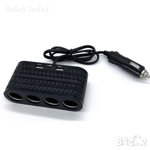 Разклонител за запалка, 2 USB, 1 - TYPE C, снимка 1 - Аксесоари и консумативи - 46606974