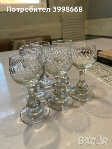 Кристални чаши за ракия, снимка 2 - Чаши - 44940331