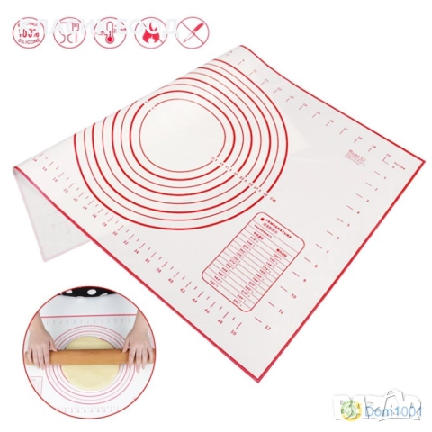 Силикнова подложка за месене, точене и печене 60х40 см., снимка 3 - Други - 51767598