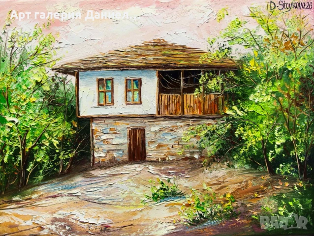 Пролетна картина - Дом сред зеленината