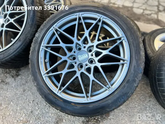 5х112 18 Джанти Mercedes Audi VW Seat Skoda 5x112 MAM произведени в Германия ЕТ 45 J 8 Централен отв, снимка 3 - Гуми и джанти - 49574937