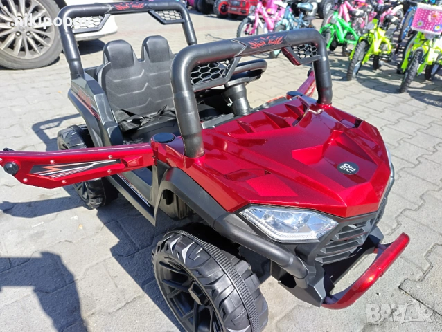 TEXAS акумулаторен джип FAST UTV червен, снимка 11 - Детски велосипеди, триколки и коли - 53569342