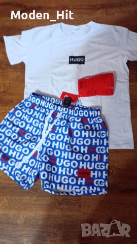 Комплект Тениска + Шорти HUGO BOSS, снимка 4 - Тениски - 46259038