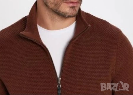 Мъжка текстурирана жилетка Tudors, снимка 4 - Суичъри - 52651882