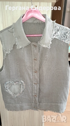 100% ленен дамски елек