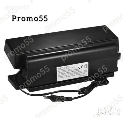 Детектор за откриване на фалшиви банкноти с двойни УВ лампи, снимка 6 - Друго търговско оборудване - 49328240