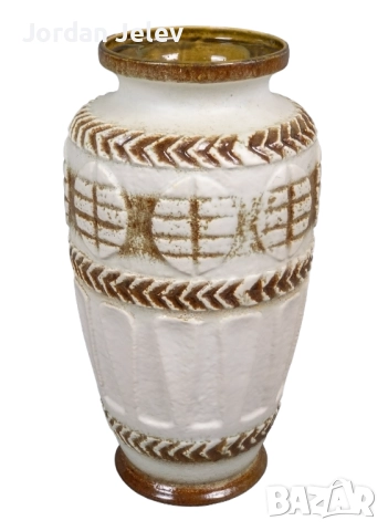 XL Ваза BAY KERAMIK (W. Germany) – Дизайн Bodo Mans – Fat Lava WGP (40 см), снимка 2 - Вази - 52532678