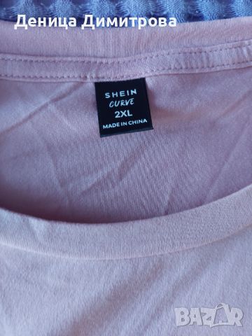 Дамска блуза с къс ръкав от SHЕIN 2XL, снимка 7 - Тениски - 46517512
