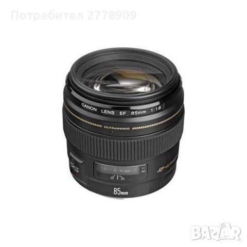 Canon EF 85mm F1.8 USM в безупречно състояние + сенник, снимка 3 - Обективи и филтри - 45263960