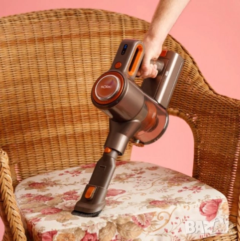 Акумулаторна прахосмукачка Solac Turbobat Digital Flex 29.6V – 200W, 19.000 Pa, 40 мин автономия, гъ, снимка 10 - Друга електроника - 51896417