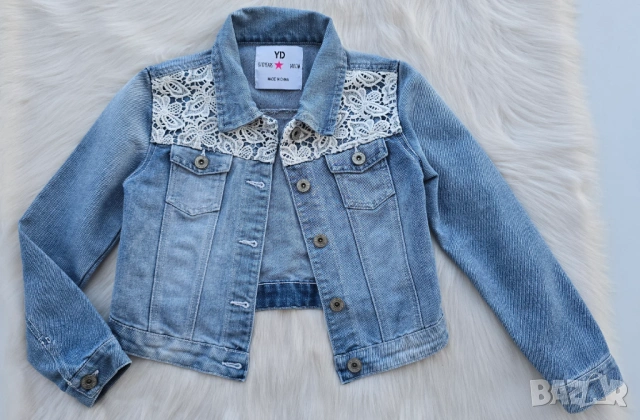 Детско дънково яке 9-10 години, снимка 9 - Детски якета и елеци - 53841811