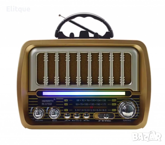 Стилно ретро многофункционално преносимо радио,TF карта/USB радио,аудио, снимка 4 - Друга електроника - 52851980