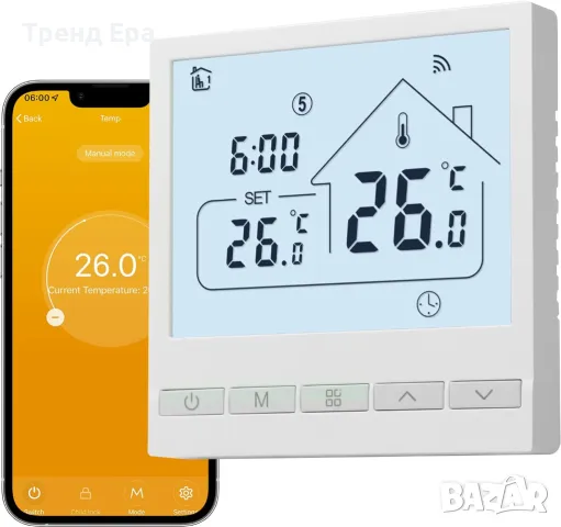 BEOK термостат 3А WIFI TOL47WIFI, снимка 1 - Друга електроника - 49383456