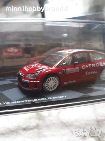 Renault Alpine 110 1800 Citroen C4 WRC  Rally  Monte  Carlo  1.43 Eaglemoss Top  Models , снимка 18 - Колекции - 46731136