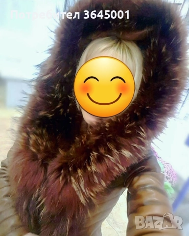 Дамско зимно яке от естествена кожа с богата яка-качулка и кант от естествен косъм-лисица. XS , снимка 8 - Якета - 52380654