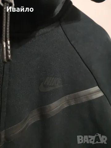 NIKE NSW TCH FLC WR HOODIE FZ BLACK. 

, снимка 2 - Суичъри - 47654661