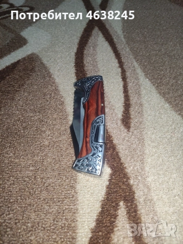 сгъваем нож + мощен фенер , снимка 2 - Ножове - 52940650