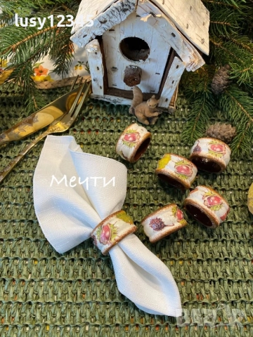 Есенни пръстени за салфетки!, снимка 4 - Прибори за хранене, готвене и сервиране - 52081694