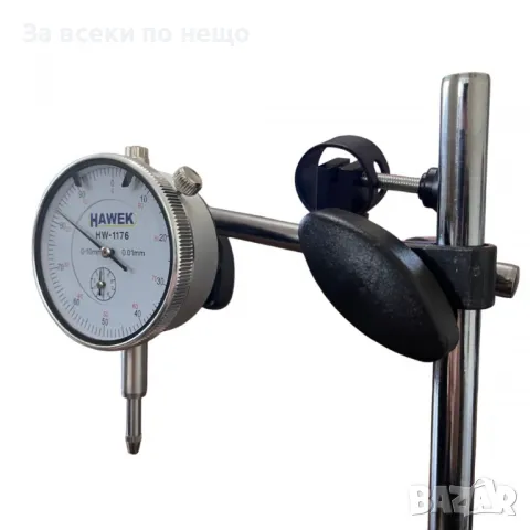 Магнитна стойка с индикаторен часовник и 22 броя накрайници HAWEK, снимка 4 - Други инструменти - 50367147