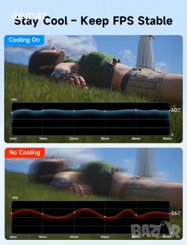 JSAUX Вентилатор за Nintendo Switch 2 (2025) - Черен (GP0201A), снимка 4 - Аксесоари - 51191432