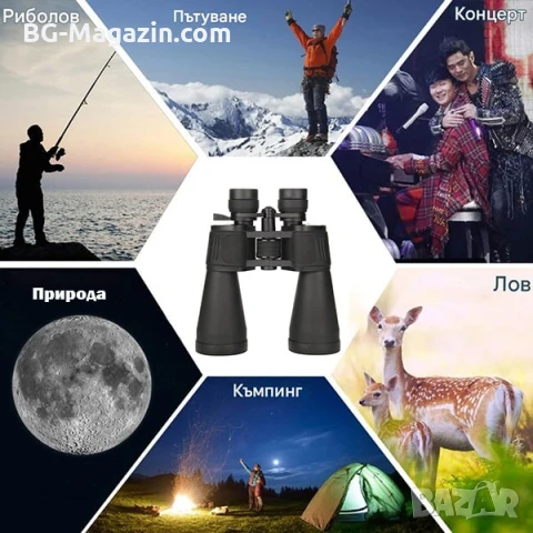Професионален мощен ловен бинокъл Bushnell 10-90×80 за много далчни разстояния птици животни лов, снимка 2 - Екипировка - 50930517