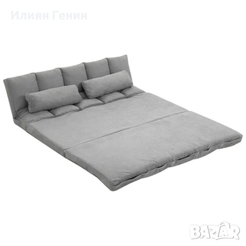 HOMCOM Диван на пода, Сгъваем разтегателен диван , снимка 10 - Дивани и мека мебел - 53741789