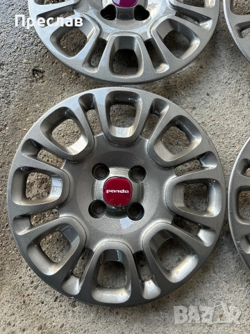 4 броя оригинални тасове за Fiat Panda 14, снимка 2 - Аксесоари и консумативи - 53116640