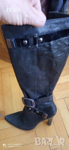 дамски официални ботуши от естествена кожа 38, снимка 12 - Дамски ботуши - 51758479